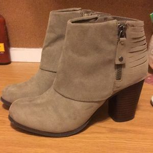Gray Ankle Boots